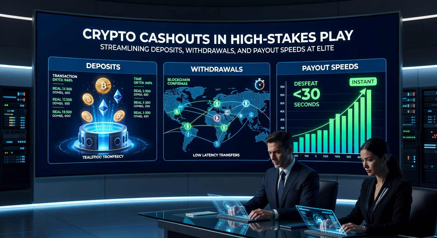 High-Stakes-Spieler am Smartphone, das eine erfolgreiche Crypto-Auszahlung in einem luxuriösen Casino-Setting zeigt